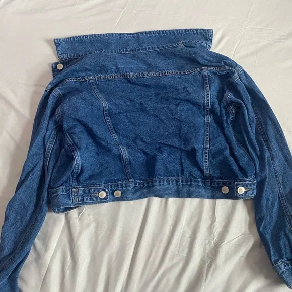 Cropped denim jacket - Picture 3 of 4